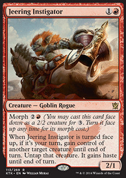 Jeering Instigator⁣ - Khans of Tarkir⁣ (Rare)⁣ [113]