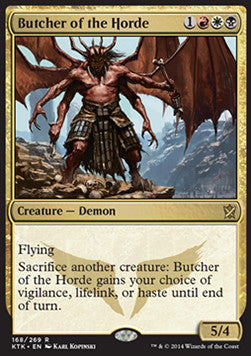 Butcher of the Horde⁣ - Khans of Tarkir⁣ (Rare)⁣ [168]