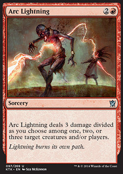 Arc Lightning⁣ - Khans of Tarkir⁣ (Uncommon)⁣ [97]