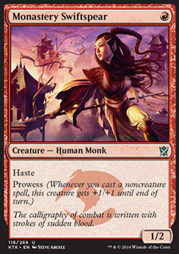 Monastery Swiftspear⁣ - Khans of Tarkir⁣ (Uncommon)⁣ [118]