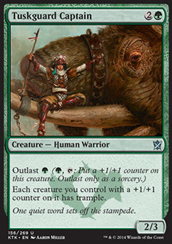 Tuskguard Captain⁣ - Khans of Tarkir⁣ (Uncommon)⁣ [156]