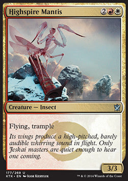 Highspire Mantis⁣ - Khans of Tarkir⁣ (Uncommon)⁣ [177]