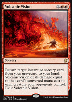 Volcanic Vision⁣ - Dragons of Tarkir⁣ (Rare)⁣ [167]