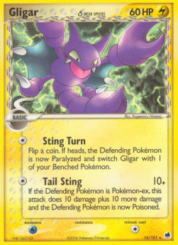 Gligar δ Delta Species⁣ - EX Dragon Frontiers⁣ (Rare)⁣ [16]