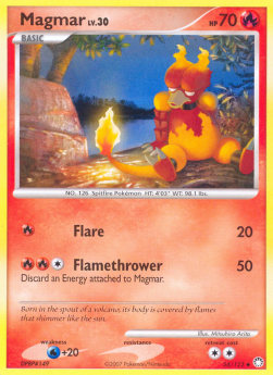 Magmar Lv.30⁣ - Mysterious Treasures⁣ (Uncommon)⁣ [54]