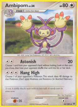 Ambipom Lv.34⁣ - Majestic Dawn⁣ (Uncommon)⁣ [35]