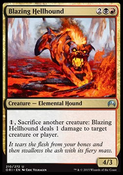 Blazing Hellhound⁣ - Magic Origins⁣ (Uncommon)⁣ [210]