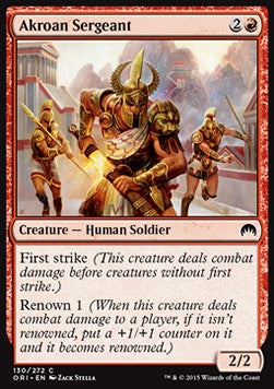 Akroan Sergeant⁣ - Magic Origins⁣ (Common)⁣ [130]