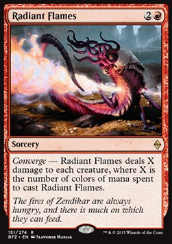 Radiant Flames⁣ - Battle for Zendikar⁣ (Rare)⁣ [151]