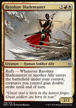 Resolute Blademaster⁣ - Battle for Zendikar⁣ (Uncommon)⁣ [218]