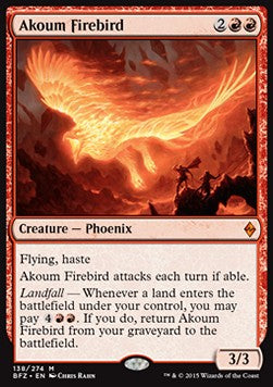 Akoum Firebird⁣ - Battle for Zendikar⁣ (Mythic)⁣ [138]