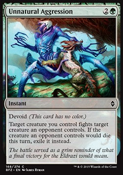 Unnatural Aggression⁣ - Battle for Zendikar⁣ (Common)⁣ [168]