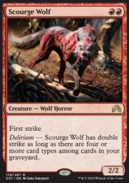 Scourge Wolf⁣ - Shadows over Innistrad⁣ (Rare)⁣ [179]