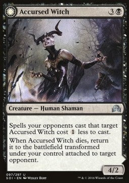 Accursed Witch / Infectious Curse⁣ - Shadows over Innistrad⁣ (Uncommon)⁣ [97]