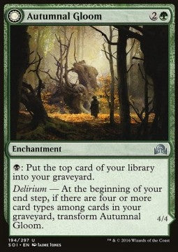 Autumnal Gloom / Ancient of the Equinox⁣ - Shadows over Innistrad⁣ (Uncommon)⁣ [194]