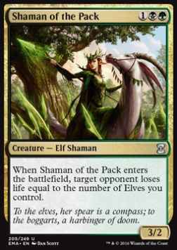 Shaman of the Pack⁣ - Eternal Masters⁣ (Uncommon)⁣ [205]