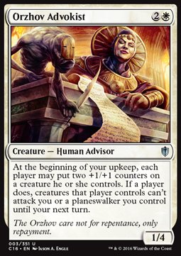 Orzhov Advokist⁣ - Commander 2016⁣ (Uncommon)⁣ [3]