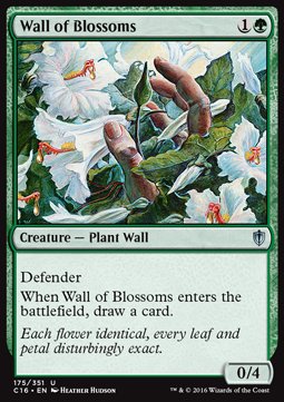 Wall of Blossoms⁣ - Commander 2016⁣ (Uncommon)⁣ [175]