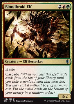 Bloodbraid Elf⁣ - Commander 2016⁣ (Uncommon)⁣ [184]