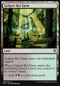 Golgari Rot Farm⁣ - Commander 2016⁣ (Uncommon)⁣ [298]