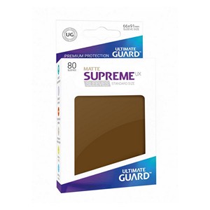 80 Ultimate Guard Supreme UX Matte Sleeves (Brown)