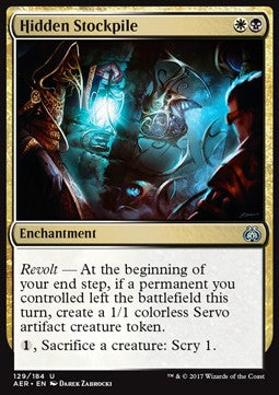 Hidden Stockpile⁣ - Aether Revolt⁣ (Uncommon)⁣ [129]