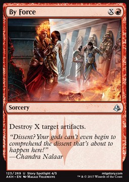 By Force⁣ - Amonkhet⁣ (Uncommon)⁣ [123]