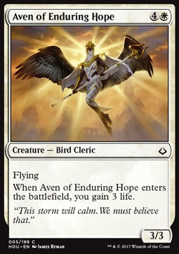 Aven of Enduring Hope⁣ - Hour of Devastation⁣ (Common)⁣ [5]