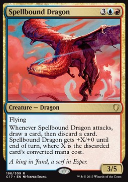 Spellbound Dragon⁣ - Commander 2017⁣ (Rare)⁣ [196]