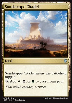 Sandsteppe Citadel⁣ - Commander 2017⁣ (Uncommon)⁣ [274]