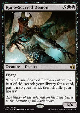 Rune-Scarred Demon⁣ - Iconic Masters⁣ (Rare)⁣ [106]