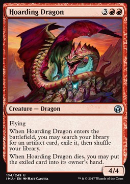 Hoarding Dragon⁣ - Iconic Masters⁣ (Uncommon)⁣ [134]