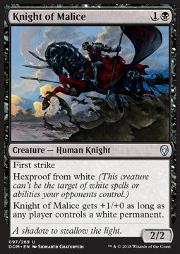 Knight of Malice⁣ - Dominaria⁣ (Uncommon)⁣ [97]