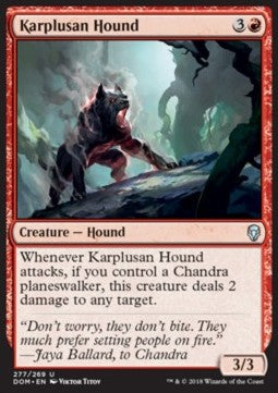 Karplusan Hound⁣ - Dominaria⁣ (Uncommon)⁣ [277]