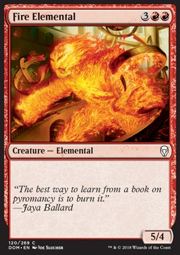 Fire Elemental⁣ - Dominaria⁣ (Common)⁣ [120]