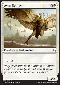 Aven Sentry⁣ - Dominaria⁣ (Common)⁣ [3]