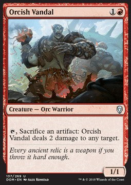 Orcish Vandal⁣ - Dominaria⁣ (Uncommon)⁣ [137]