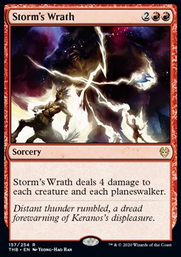 Storm's Wrath⁣ - Theros Beyond Death⁣ (Rare)⁣ [157]