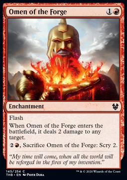 Omen of the Forge⁣ - Theros Beyond Death⁣ (Common)⁣ [145]