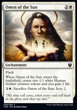 Omen of the Sun⁣ - Theros Beyond Death⁣ (Common)⁣ [30]