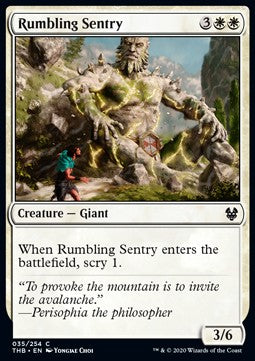 Rumbling Sentry⁣ - Theros Beyond Death⁣ (Common)⁣ [35]