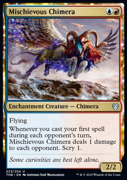 Mischievous Chimera⁣ - Theros Beyond Death⁣ (Uncommon)⁣ [223]