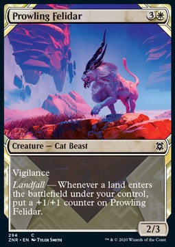 Prowling Felidar⁣ - Zendikar Rising: Extras⁣ (Common)⁣ [294]