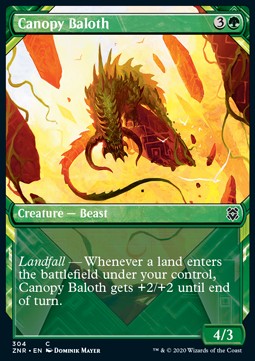 Canopy Baloth⁣ - Zendikar Rising: Extras⁣ (Common)⁣ [304]