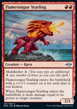 Flametongue Yearling⁣ - Modern Horizons 2⁣ (Uncommon)⁣ [125]