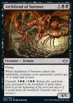 Archfiend of Sorrows⁣ - Modern Horizons 2⁣ (Uncommon)⁣ [74]