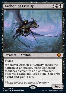 Archon of Cruelty⁣ - Modern Horizons 2⁣ (Mythic)⁣ [75]