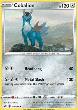 Cobalion⁣ - Chilling Reign⁣ (Holo Rare)⁣ [114]