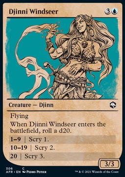 Djinni Windseer⁣ - Adventures in the Forgotten Realms: Extras⁣ (Common)⁣ [306]