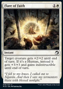 Flare of Faith⁣ - Innistrad: Midnight Hunt⁣ (Common)⁣ [19]